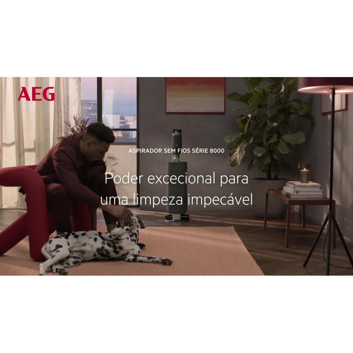 AEG - Aspirador vertical sem fio - AP83AB25DG