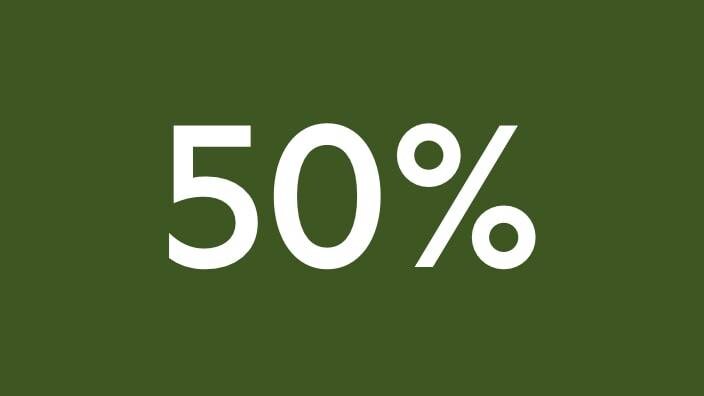 50 %