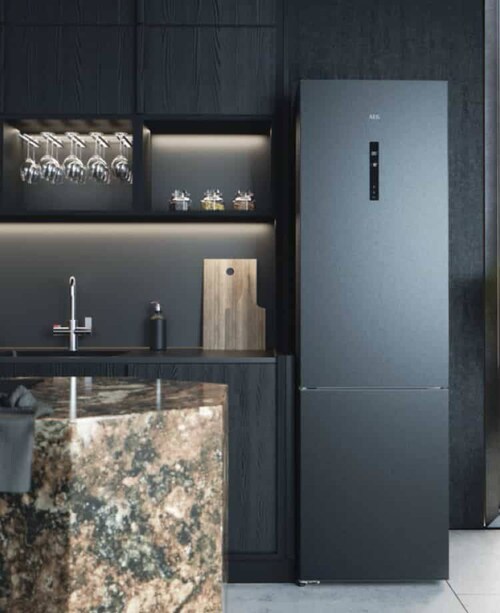 Frigorífico em uma cocina